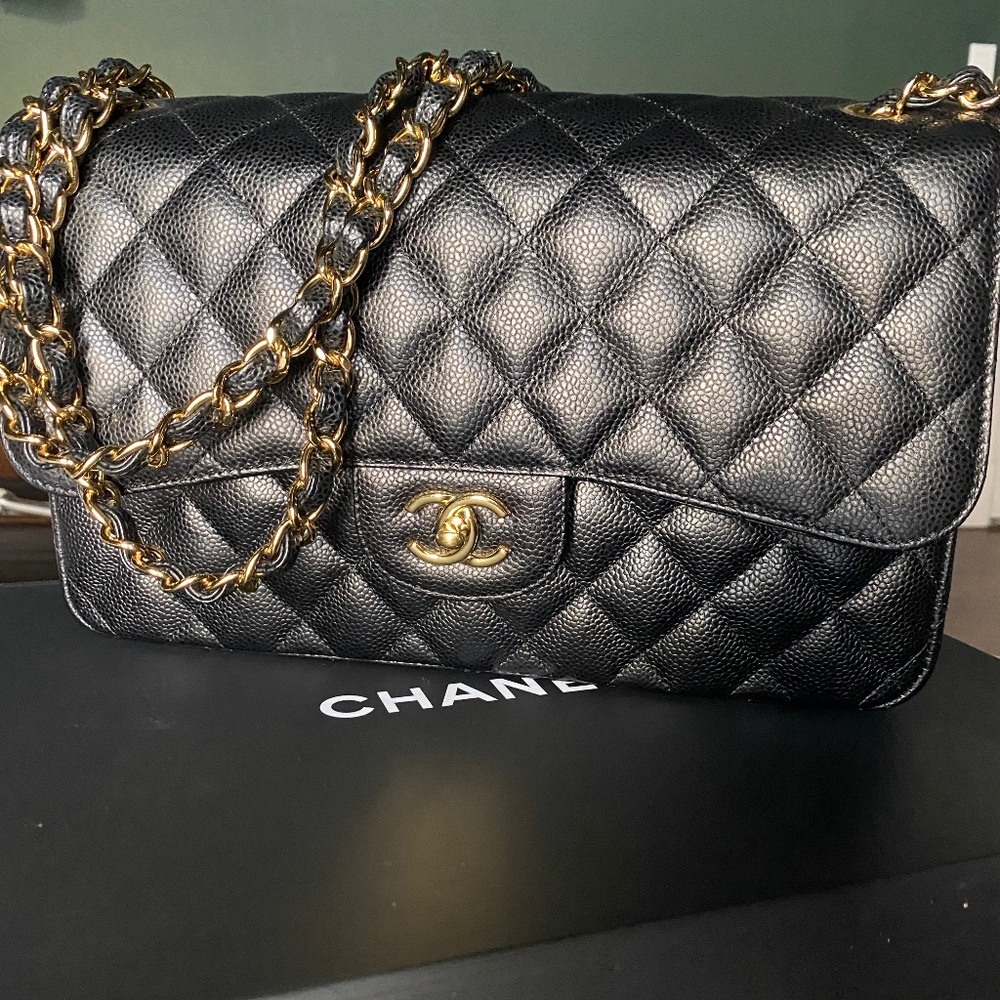 Chanel Jumbo Double Flap Caviar